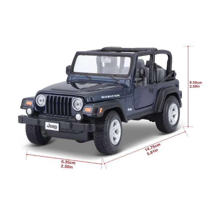 MAI31245 Maisto 1/27 SE Jeep Wrangler Rubicon (Metallic Blue)