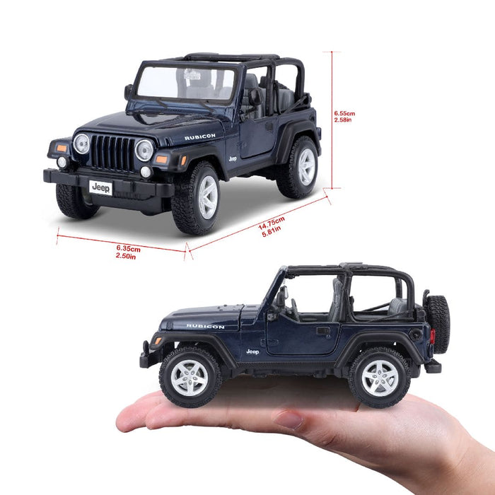 MAI31245 Maisto 1/27 SE Jeep Wrangler Rubicon (Metallic Blue)
