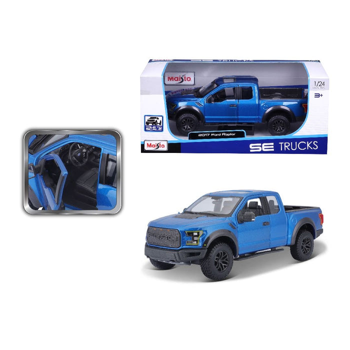 MAI31266 Maisto 1/24 SE Trucks 2017 Ford F150 Raptor (Blue)