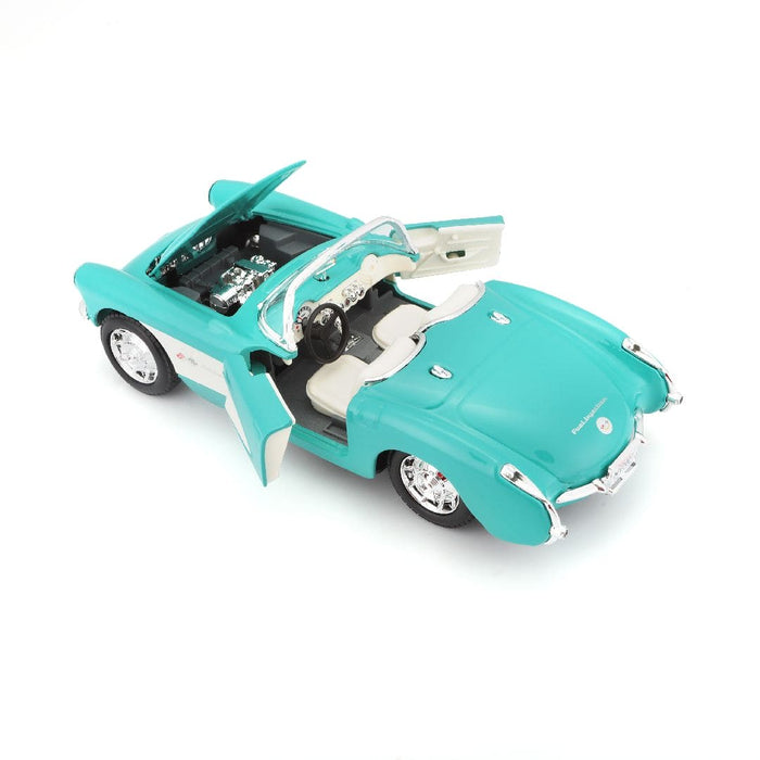 MAI31275 Maisto 1/24 SE 1957 Chevrolet Corvette (Turquoise)