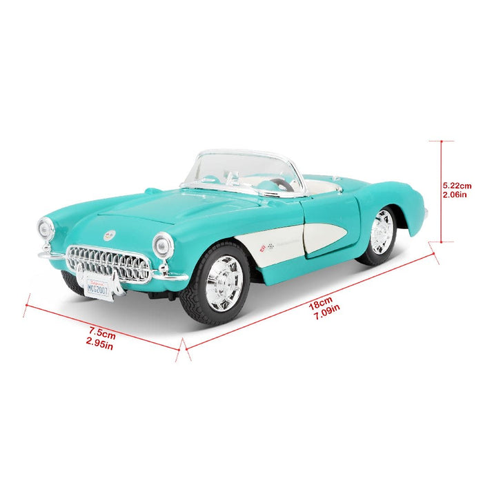 MAI31275 Maisto 1/24 SE 1957 Chevrolet Corvette (Turquoise)