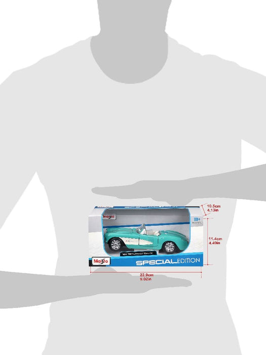 MAI31275 Maisto 1/24 SE 1957 Chevrolet Corvette (Turquoise)