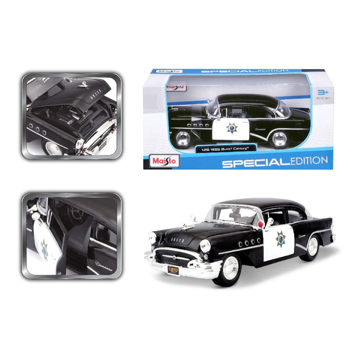 MAI31295 Maisto 1/26 SE 1955 Buick Century (Black)