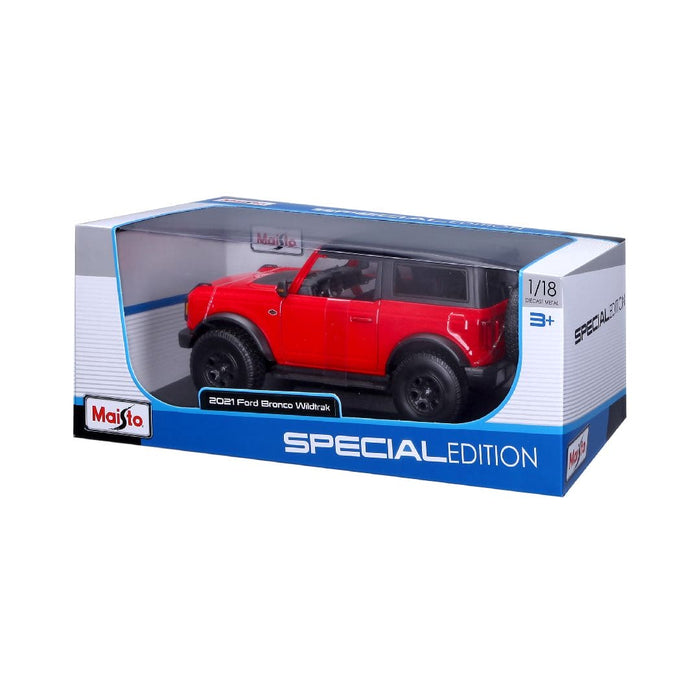 MAI31456 Maisto 1/18 SE 2021 Ford Bronco Wildtrak 2dr (Red)