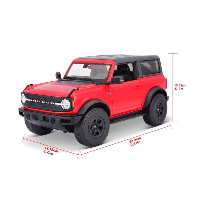 MAI31456 Maisto 1/18 SE 2021 Ford Bronco Wildtrak 2dr (Red)