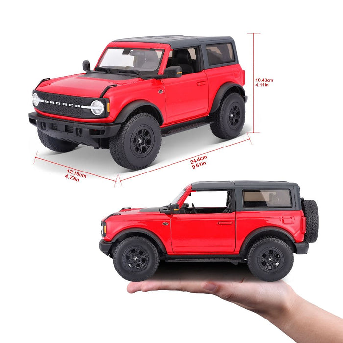MAI31456 Maisto 1/18 SE 2021 Ford Bronco Wildtrak 2dr (Red)