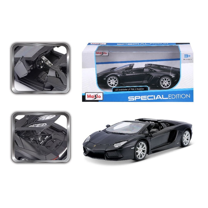 MAI31504 Maisto 1/24 SE Lamborghini Aventador LP 700-4 Roadster (Black)