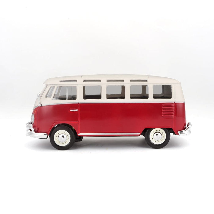 MAI31956 Maisto 1/25 SE Volkswagen Van "Samba" (White/Red)