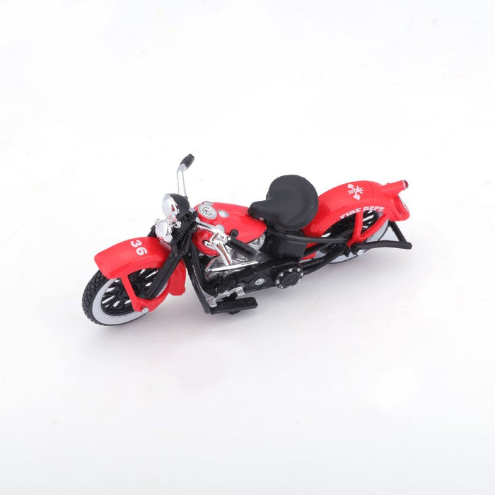 MAI32191 Maisto 1/24 H-D '36 EL Knucklehead + 1948 Ford F-1 (Dark Red)