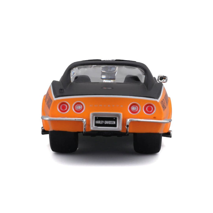 MAI32193 Maisto 1/25 H-D Custom 1970 Chevy Corvette (Black/Orange)