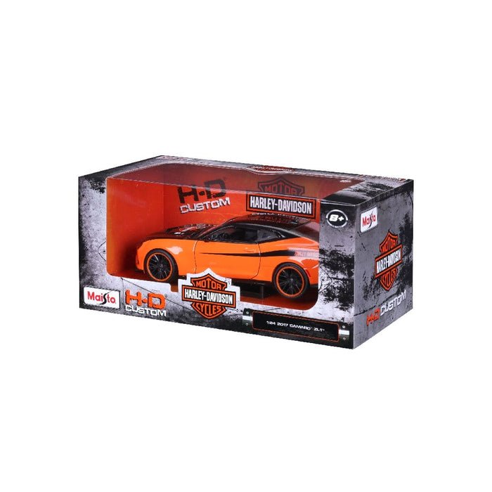MAI32271 Maisto 1/24 H-D Custom 2017 Chevrolet Camaro ZL1 (Black/Orange)