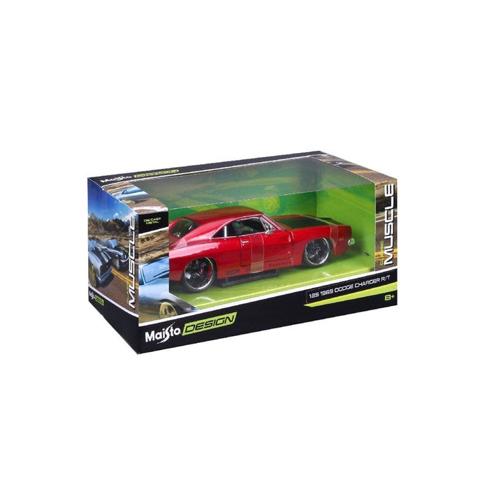 MAI32537 Maisto 1/24 Muscle 1969 Dodge Charger R/T (Red)