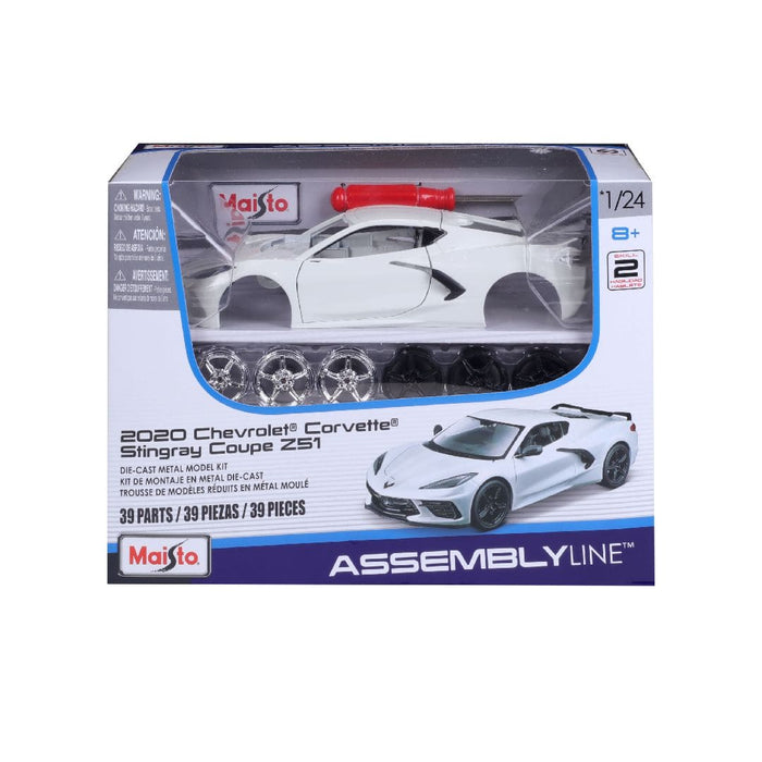 MAI39525 Maisto 1/24 AL 2020 Chevrolet Corvette Stingray Coupe (White)