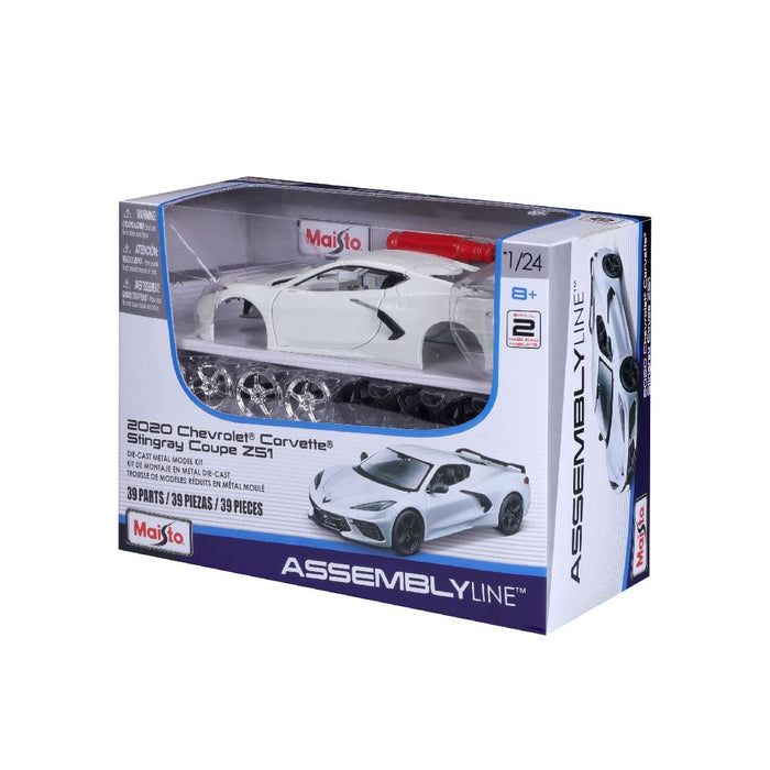 MAI39525 Maisto 1/24 AL 2020 Chevrolet Corvette Stingray Coupe (White)