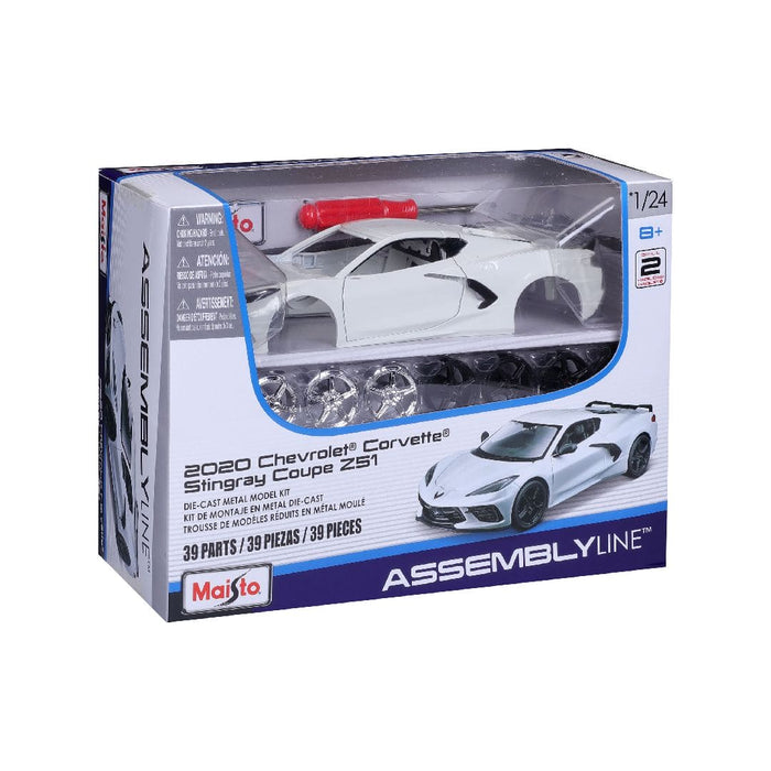 MAI39525 Maisto 1/24 AL 2020 Chevrolet Corvette Stingray Coupe (White)