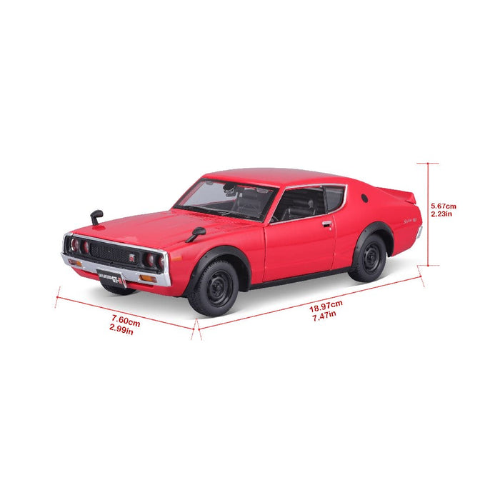 MAI39528 Maisto 1/24 AL 1973 Nissan Skyline 2000GT-R (Red)