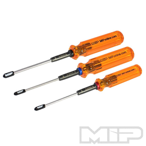 MIP9606 Hex Driver Ball Wrench Set Gen 2, Metric (3), 2.0mm, 2.5mm, & 3.0mm
