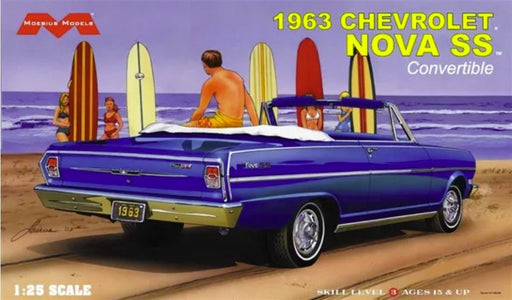 MOE2318 Moebius 1963 Chevy Nova SS Convertible 1/25th Scale