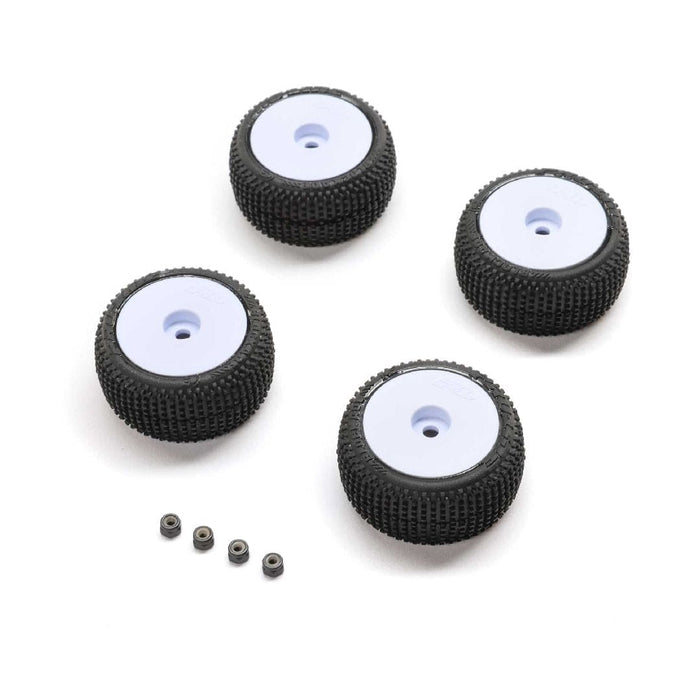 PRO-2633 Blockade Tire, Pro-Line OE, Wheel, White, Mounted: Micro-T