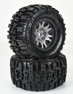 PRO1015114 Pro-Line LE Trencher Pro-Loc on 24mm Gray/Black Impulse (2)