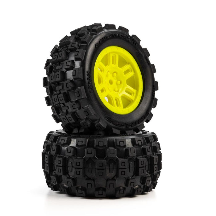 PRO1030112 Pro-Line Badlands MX MT Tires MTD Split Six Mini KRATON Yellow