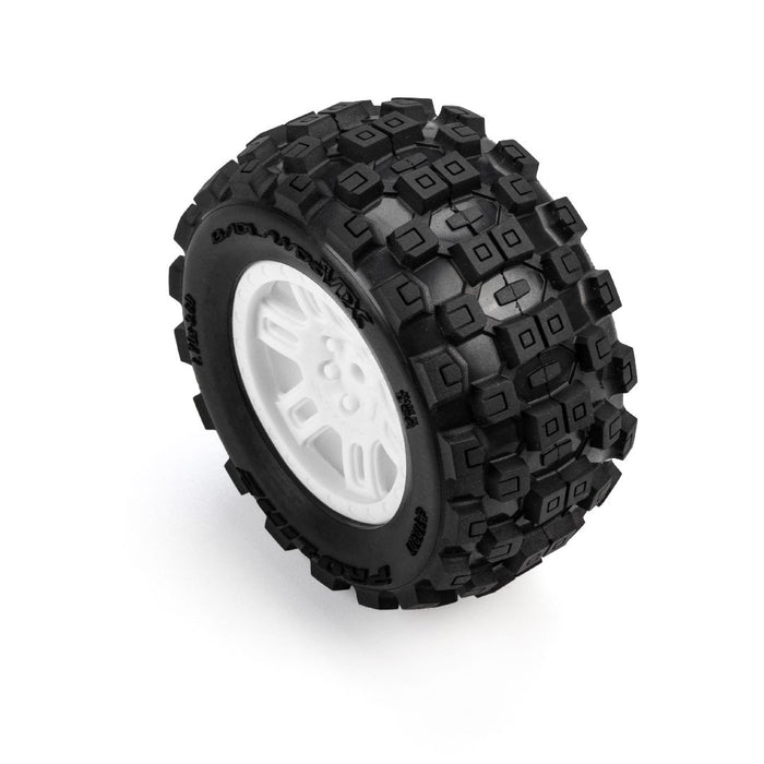 PRO1030113 Pro-Line Badlands MX MT Tires MTD Split Six Mini KRATON White