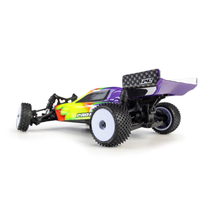 PRO1035513 Pro-Line Wedge Front/Prism Rear Tires MTD Losi Micro-B White