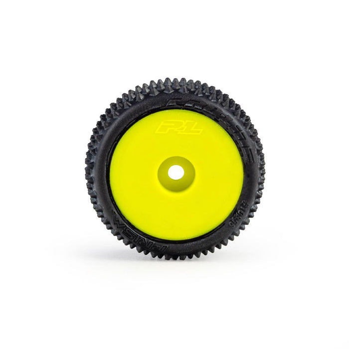 PRO1035612 Pro-Line Prism F/R Tires Mounted 7mm: Losi Micro-T (4) - Yellow