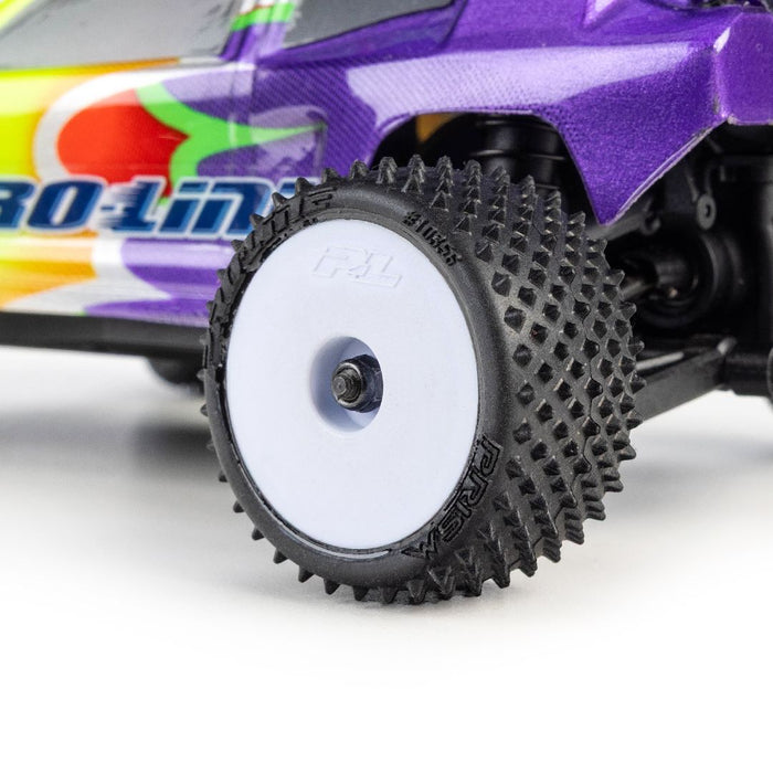 PRO1035613 Pro-Line Prism F/R Tires Mounted 7mm: Losi Micro-T (4) - White