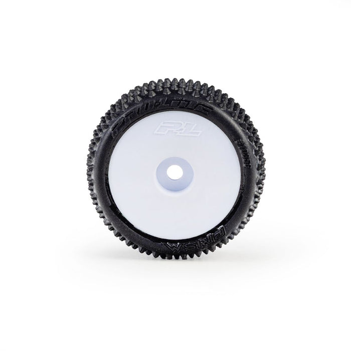 PRO1035613 Pro-Line Prism F/R Tires Mounted 7mm: Losi Micro-T (4) - White