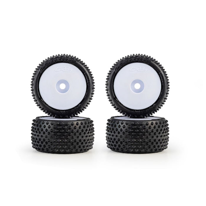 PRO1035613 Pro-Line Prism F/R Tires Mounted 7mm: Losi Micro-T (4) - White