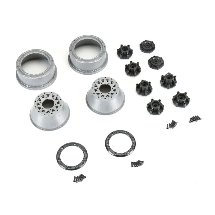 PRO281106 Pro-Line Raid Bead-Loc 2.2"/3.0" 12 & 14mm Wheels - Black/Gray