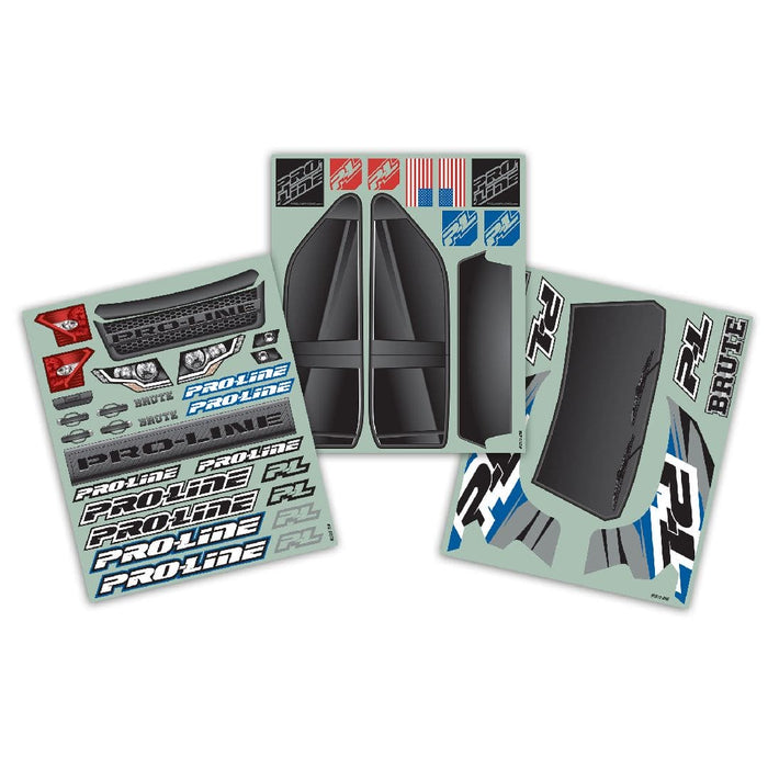 PRO351318 1/5 Pre-Cut Brute Bash Armor Black Body: X-MAXX