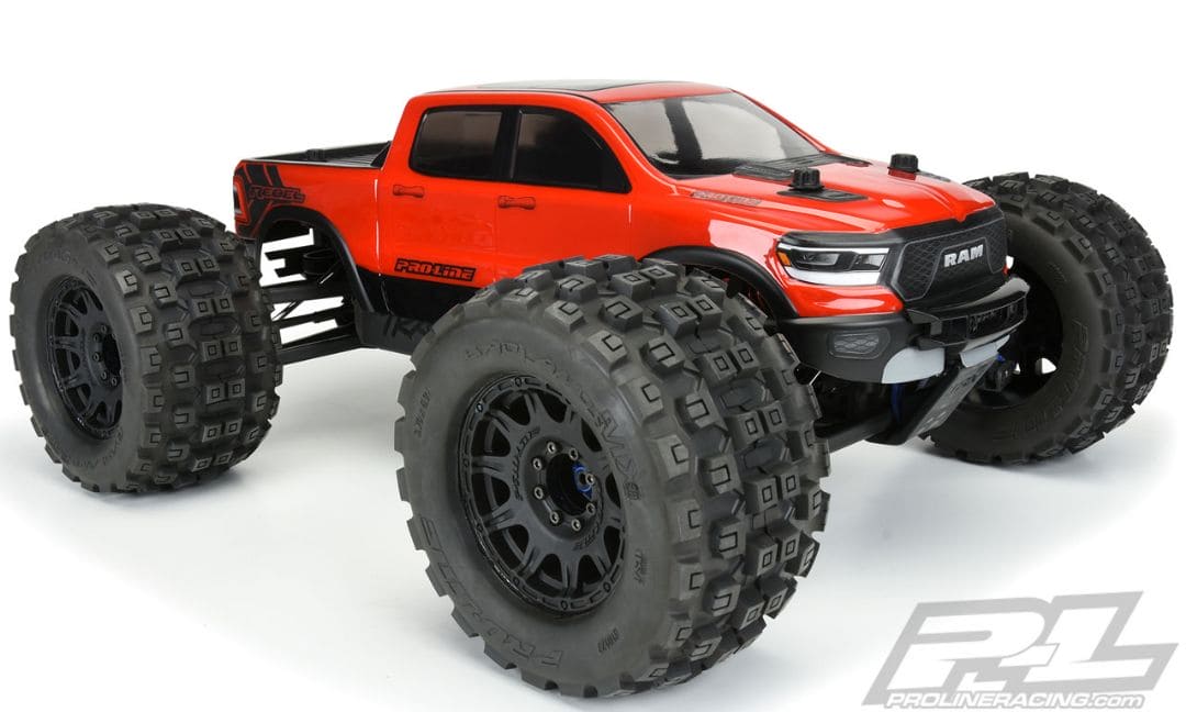 PRO353617 Pro-Line Pre-Cut 2020 Ram Rebel 1500 Clear Body E-REVO 2.0