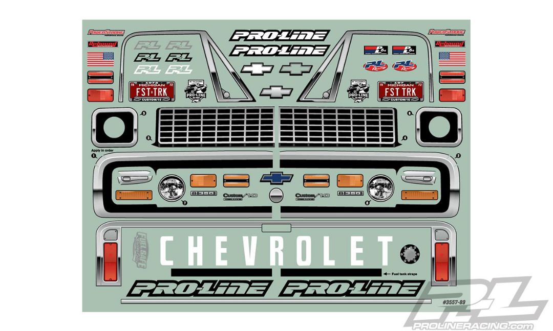 PRO355700 Pro-Line 1972 Chevy C-10 Clear Body for SC Drag