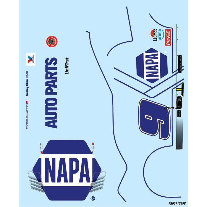 PRO371722 Pro-Line Elliott #9 NAPA Auto Parts Clash Scheme DIY White 2025