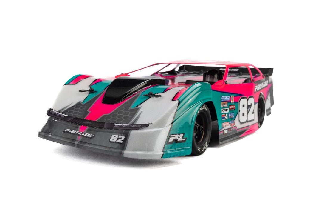 PRO373717 Pro-Line Pre-Cut Tombstone Dirt Late Model Clear Body: Losi ALM