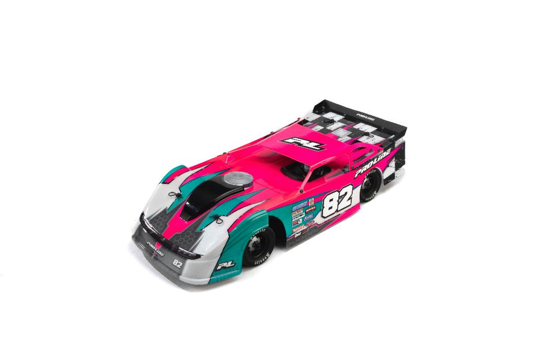 PRO373717 Pro-Line Pre-Cut Tombstone Dirt Late Model Clear Body: Losi ALM