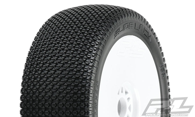 PRO906433 Pro-Line Slide Lock M3 1/8 Buggy MTD V2 White Wheels F/R