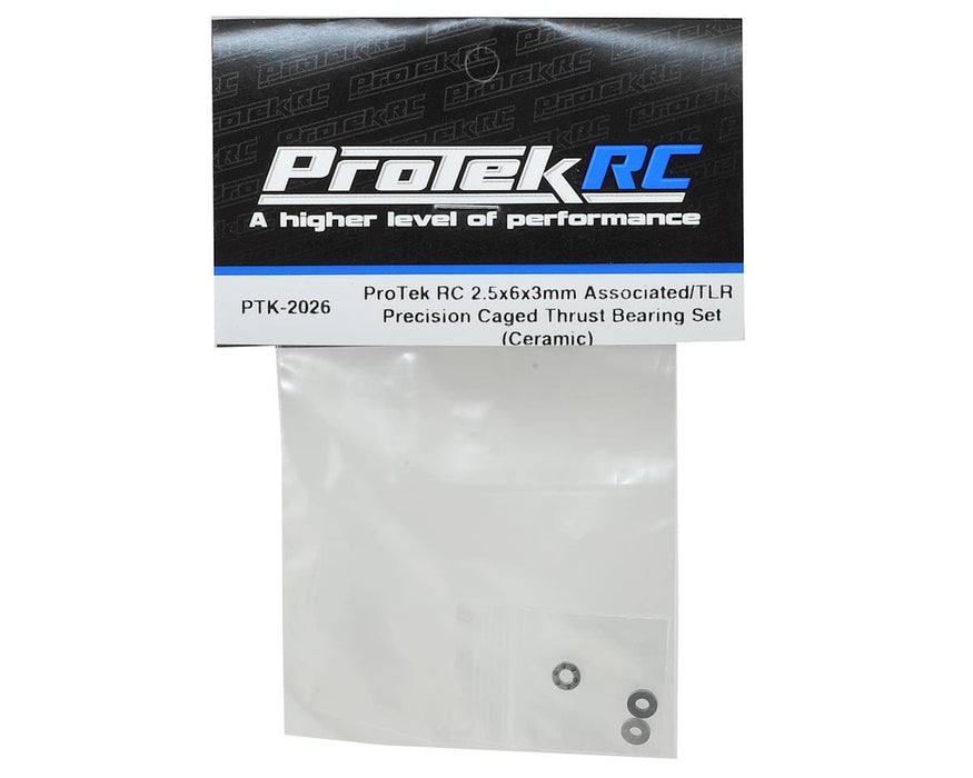 PTK-2026 ProTek RC 2.5x6x3mm Associated/TLR Precision Caged Thrust Bearing Set (Ceramic)
