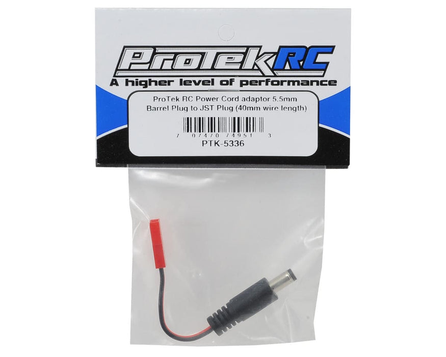 PTK-5336 ProTek RC 40mm SkyZone/Fat Shark Power Adaptor (Male 5.5mm Barrel to Female JST)