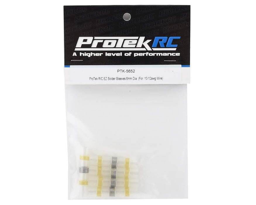 PTK-5652 ProTek RC 6mm EZ Solder Splice Tube Sleeves (5) (12-10awg Wire)