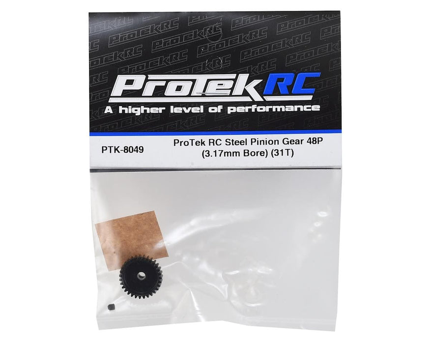 PTK-8049 ProTek RC Lightweight Steel 48P Pinion Gear (3.17mm Bore) (31T)
