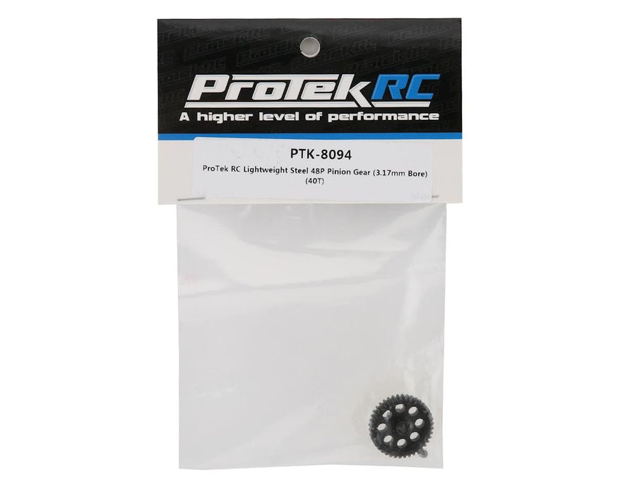PTK-8094 ProTek RC Lightweight Steel 48P Pinion Gear (3.17mm Bore) (40T)