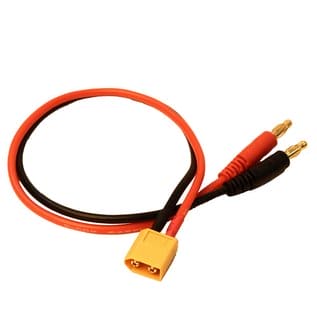 RCE1623 Racers Edge XT60 Charge Lead (XT60 to 4mm Banana)