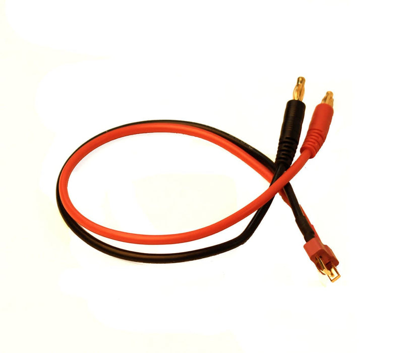 RCE1620 Charge Adapter: M Deans to M 4mm Bullets-300mm wire