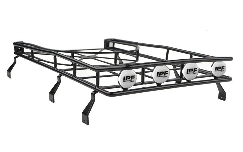 RC4VVV-C5010 RC4WD Roof Rack w/Tire Mount and IPF Lights for Gelande II