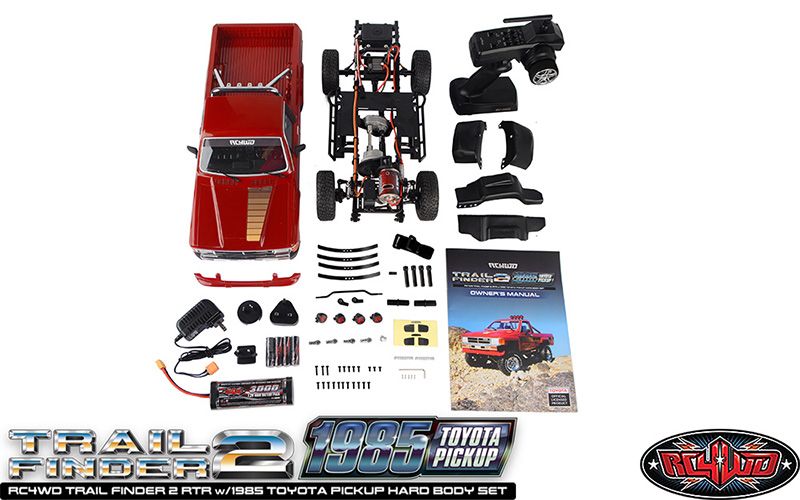 RC4Z-RTR0072 RC4WD 1/10 Trail Finder 2 RTR w/1985 Toyota Pickup - Red
