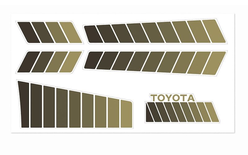 RC4Z-S0146 RC4WD Toyota 84-85 Body Decals (Brown)