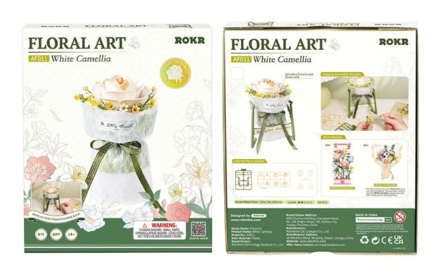 ROEAF011 3D Puzzle White Camellia